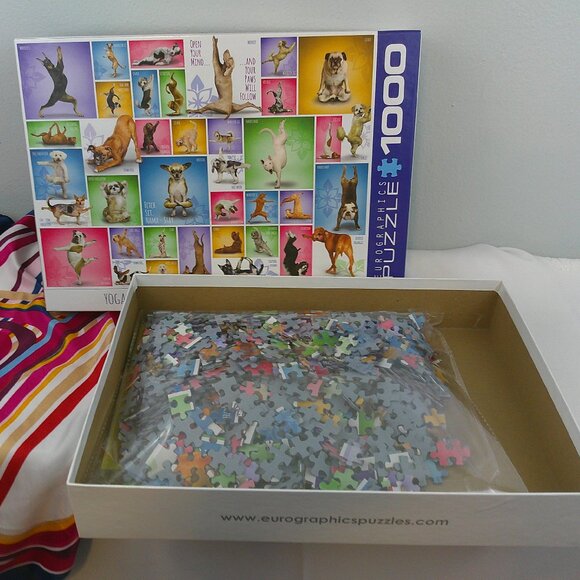 EuroGraphics Yoga Dogs 1000-Piece Jigsaw Puzzle - Picture 7 of 10